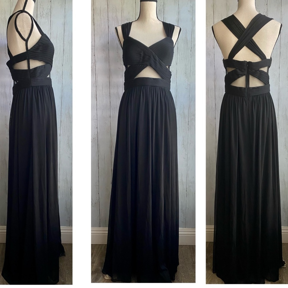 NWOT Betsy & Adams Sleeveless Cutout Gown - Picture 2 of 15